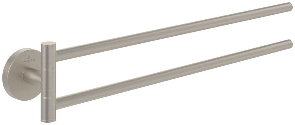 Тримач для рушників Villeroy & Boch Elements - Tender подвійний матовий нікель TVA15103800064