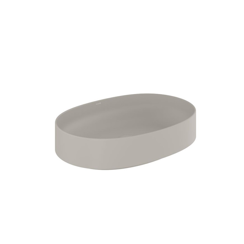 Раковина для ванной Kludi Resa O 60х40 см керамика серо-бежевый матовый 58CW20O2