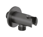 Шлангове підключення Kludi A-Qa з тримачем для душу збройова сталь PVD 65567N200