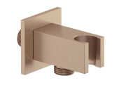 Шланговое подключение Kludi A-Qa с держателем для душа брашированная бронза PVD 65569N100