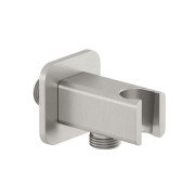  	Шланговое подключение Kludi A-Qa с держателем для душа брашированный никель PVD 65568N500