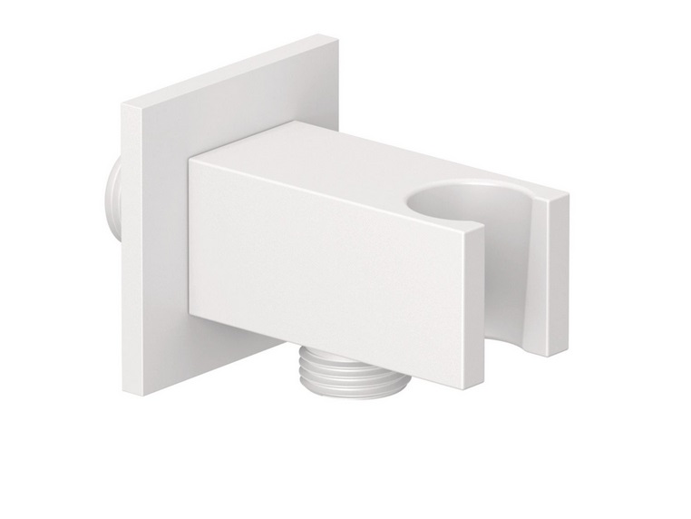 Шланговое подключение Kludi A-Qa с держателем для душа белый матовый 655695300