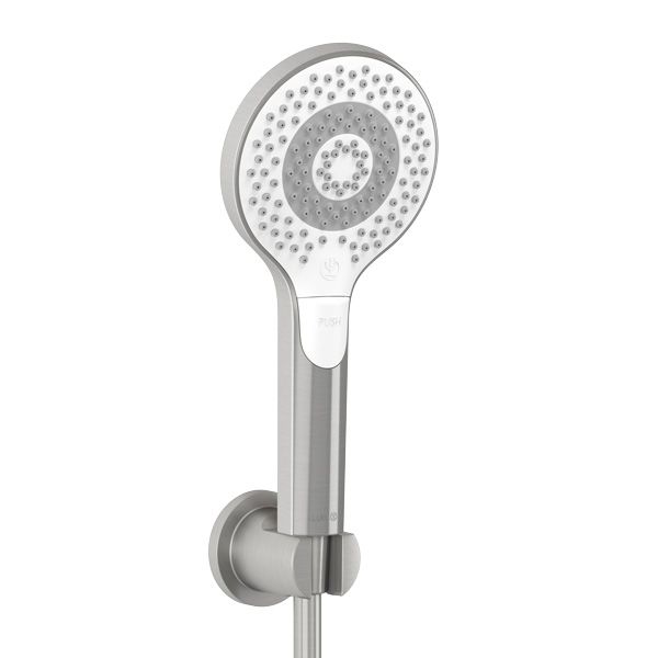 Ручний душ на тримачі Kludi Dive 3-режимний брошурований нікель PVD 69950N500