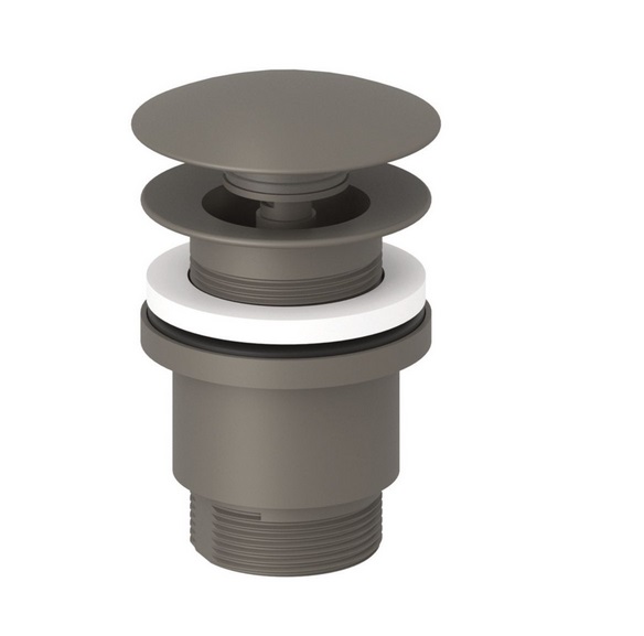 Донний клапан для раковини Kludi Push-Open сірий матовий 10426O100