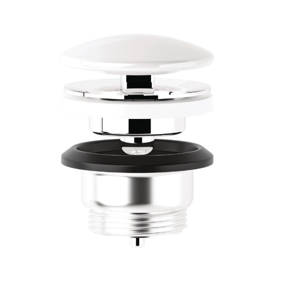 Донный клапан для раковины Kludi Push-Open белый 104714300