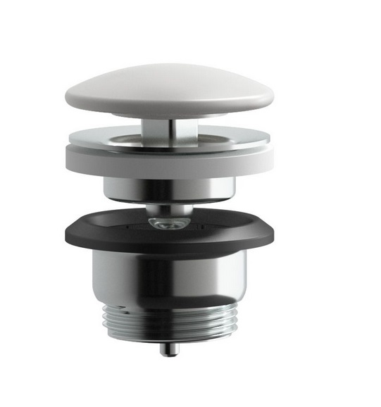 Донний клапан для раковини Kludi Push-Open білий матовий 104715300