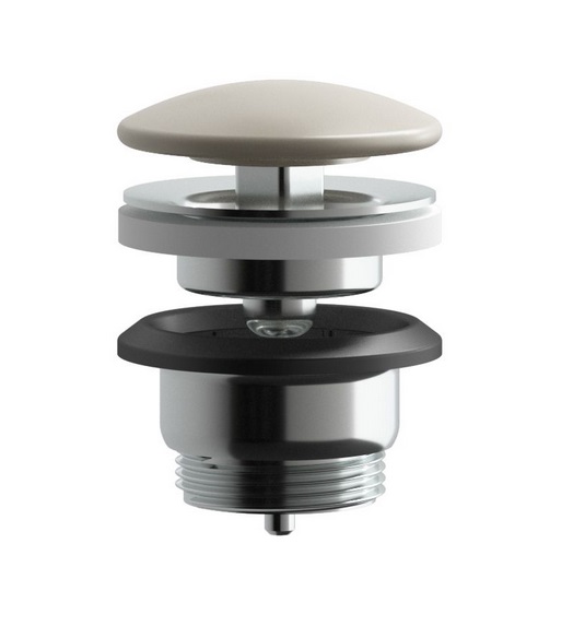 Донний клапан для раковини Kludi Push-Open сіро-бежевий матовий 10471O200