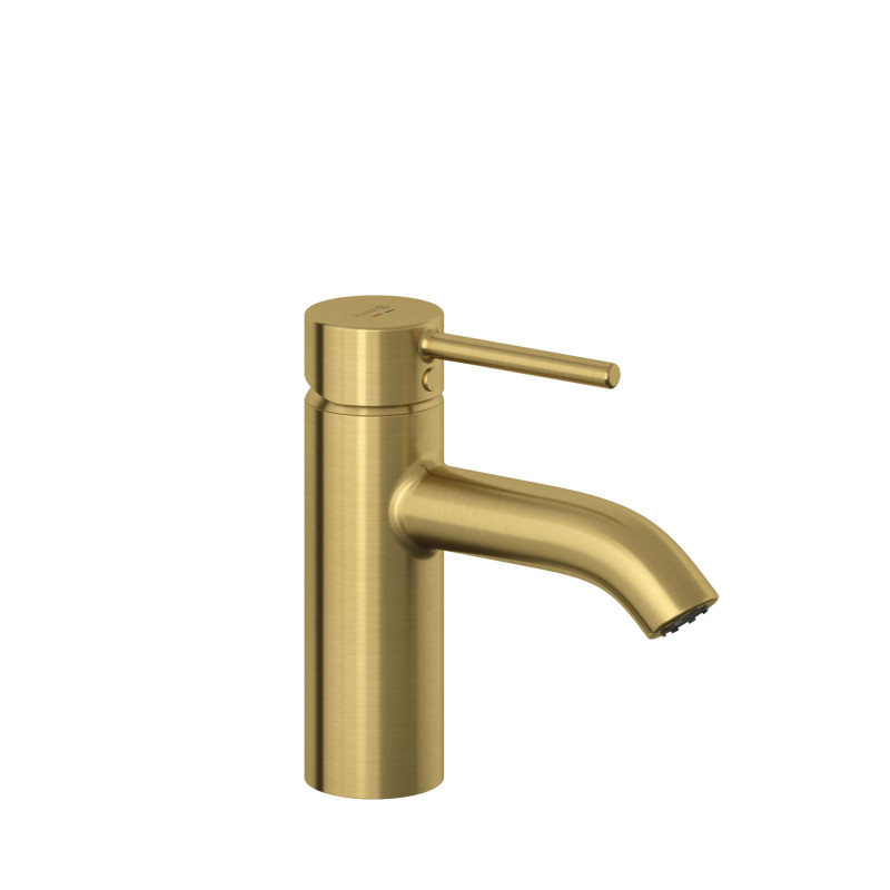 Смеситель для раковины Kludi Bozz с донным клапаном брашированное золото PVD 38266N076