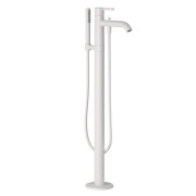 Смеситель для ванной Kludi Nova Fonte напольный с душевым гарнитуром белый матовый 385905315