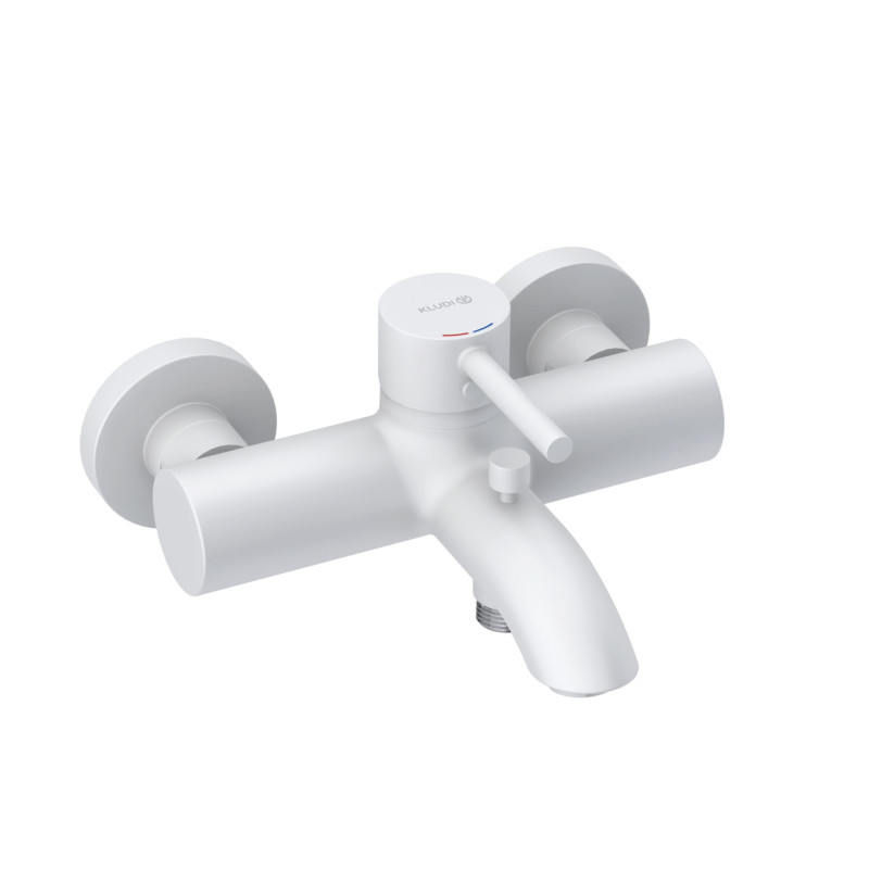 Смеситель для ванной Kludi Bozz однорычажный белый матовый 386915376