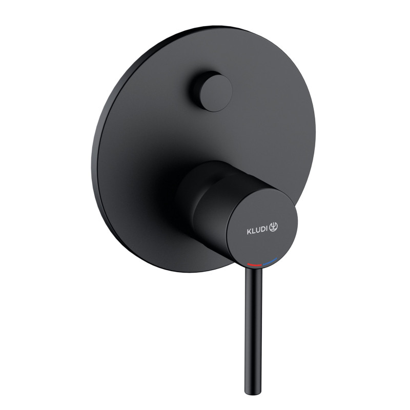 Смеситель для душа Kludi Bozz встраиваемый однорычажный черный матовый 387593976