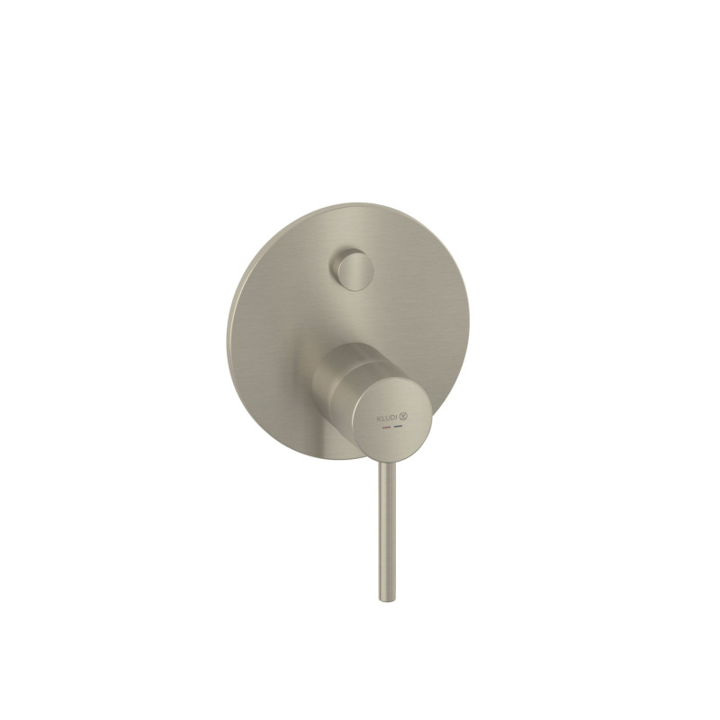 Смеситель для душа Kludi Bozz встраиваемый однорычажный брашированный никель PVD 38759N576