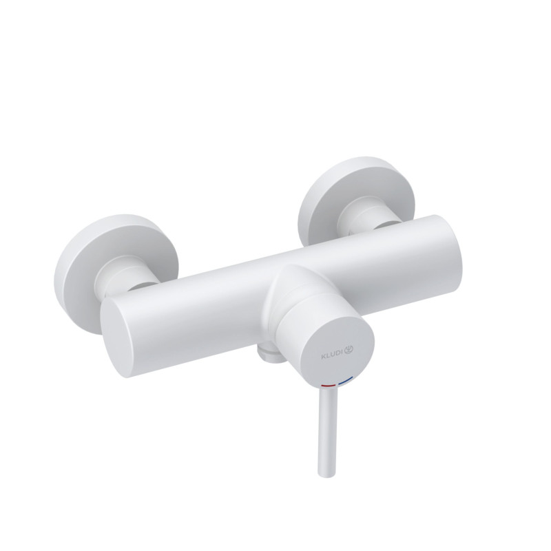 Смеситель для душа Kludi Bozz однорычажный белый матовый 388315376
