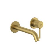 Змішувач для раковини Kludi Bozz настінний одноважільний брошуроване золото PVD 38245N076