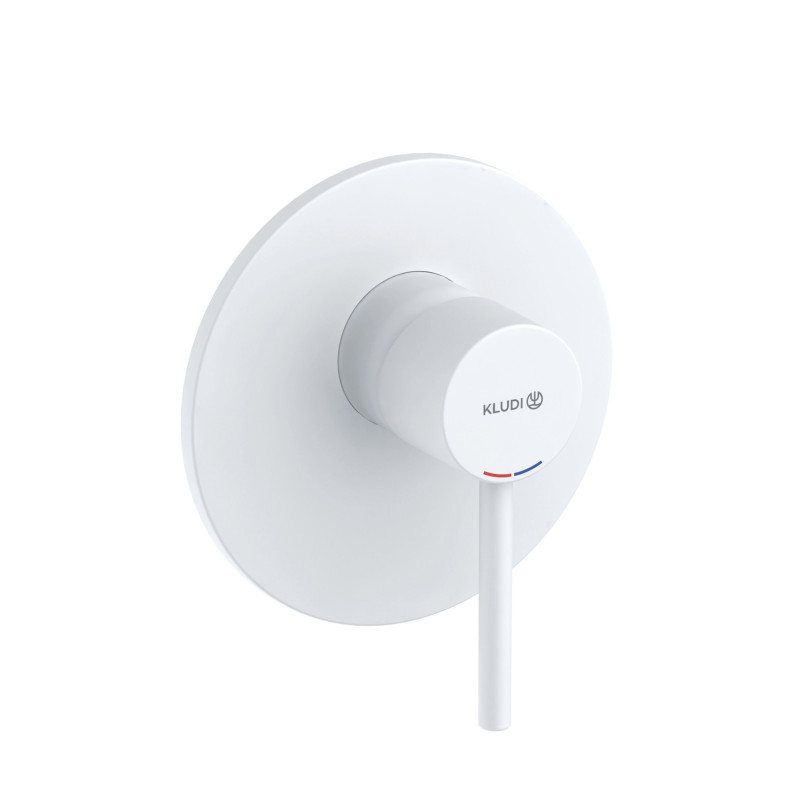 Смеситель для душа Kludi Bozz встраиваемый однорычажный белый матовый 387555376