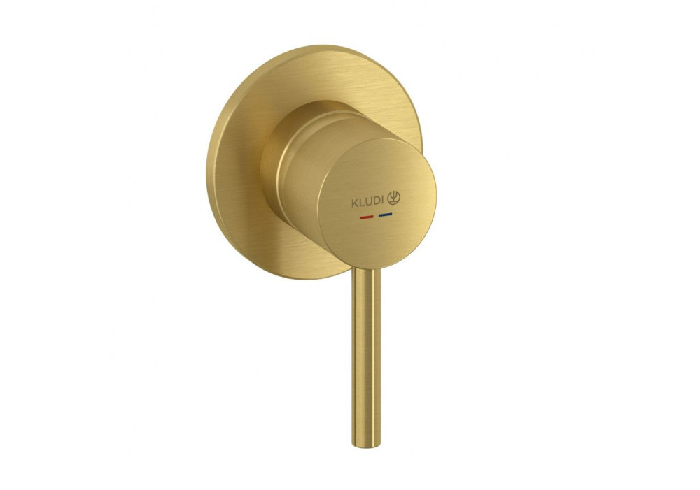 Смеситель для душа Kludi Bozz встраиваемый однорычажный брашированное золото PVD 38925N076