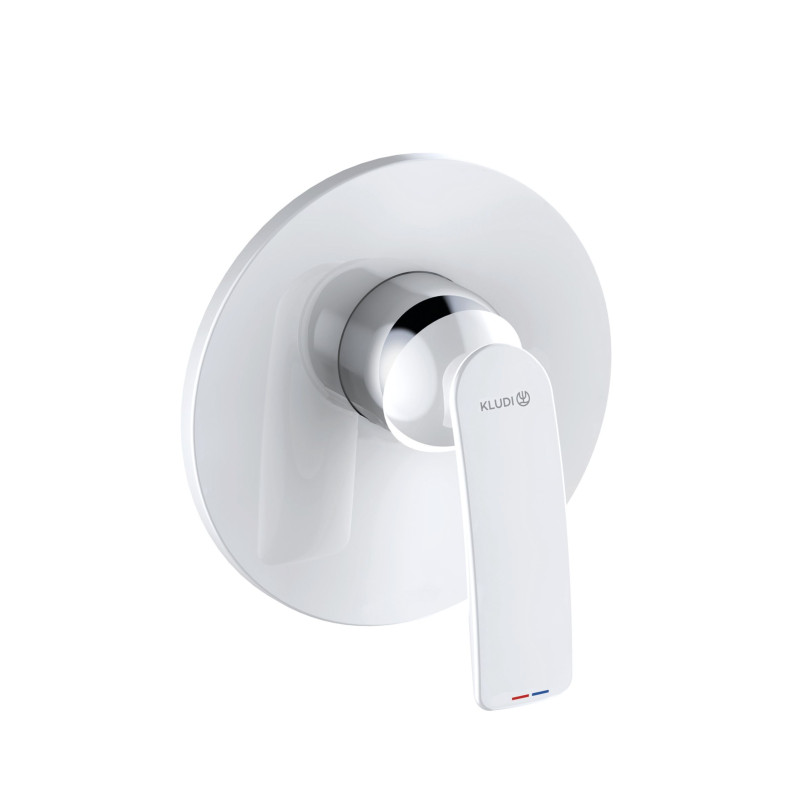 Смеситель для душа Kludi Balance встраиваемый однорычажный белый/хром 527559175