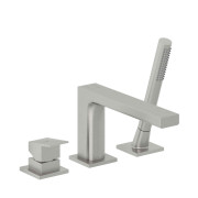 Смеситель на борт ванны Kludi Decus с душевым гарнитуром брашированный никель PVD 54448N575