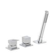 Смеситель на борт ванны Kludi Decus с душевым гарнитуром хром 544470575