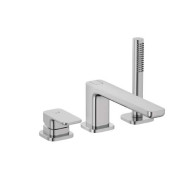 Смеситель на борт ванны Kludi Renon с душевым гарнитуром хром 424480575