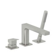 Смеситель на борт ванны Kludi Decus с душевым гарнитуром брашированный никель PVD 54448N575