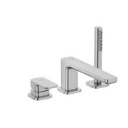 Смеситель на борт ванны Kludi Renon с душевым гарнитуром хром 424480575