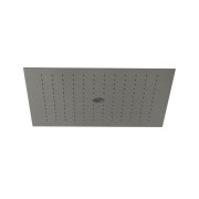 Верхній душ Kludi Asana вбудований 2-режимний 44х44 см збройова сталь PVD 69420N200