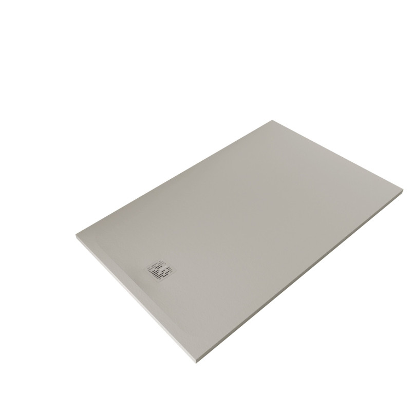 Душовий піддон Kludi Terra 100х160 см композит сіро-бежевий матовий 08DW15O2
