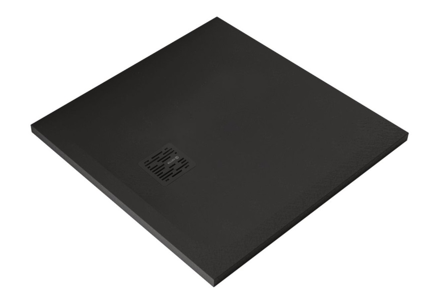 Душевой поддон Kludi Terra 80х80 см композит черный матовый 08DW0939
