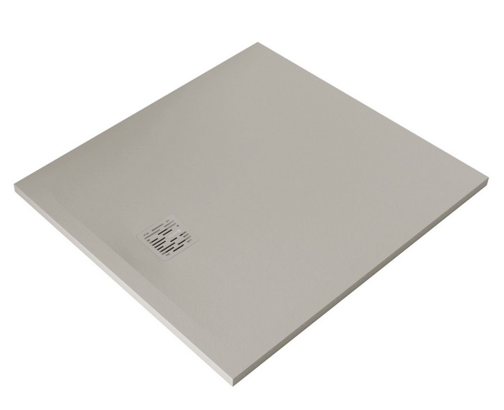 Душовий піддон Kludi Terra 90х100 см композит сіро-бежевий матовий 09DW08O2