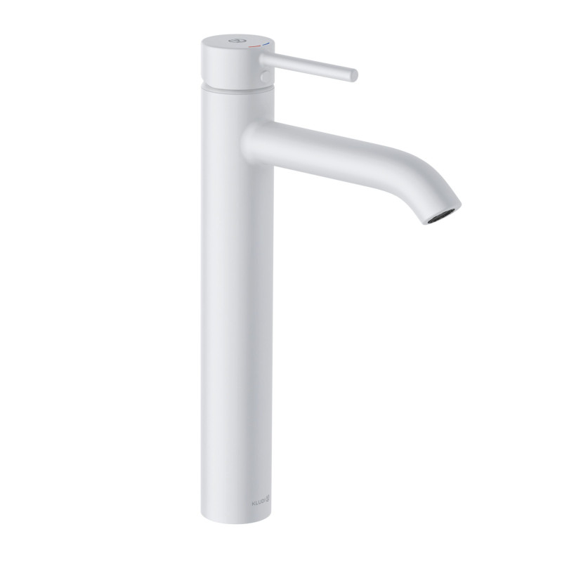Змішувач для раковини Kludi Bozz білий одноважільний матовий 382865376
