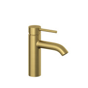 Смеситель для раковины Kludi Bozz с донным клапаном брашированное золото PVD 38288N076