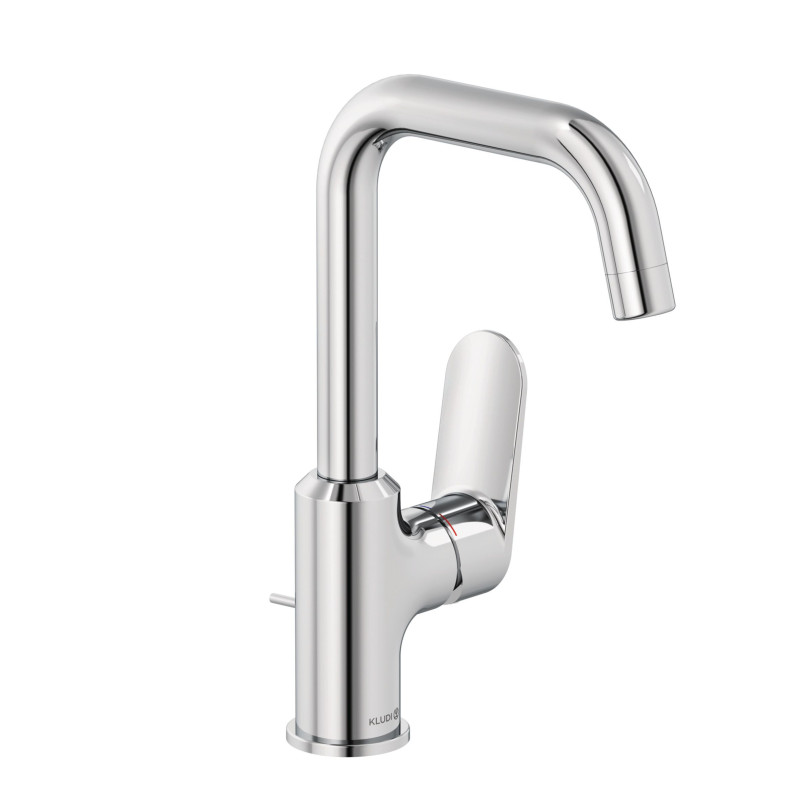 Змішувач для раковини Kludi X1 з донним клапаном хром 320270575