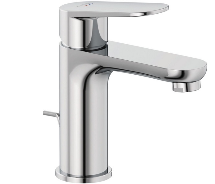 Змішувач для раковини Kludi X1 з донним клапаном хром 322880575