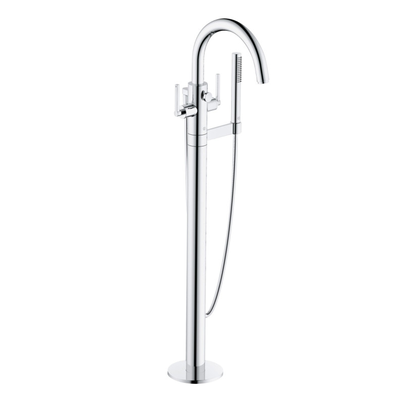 Змішувач для ванної кімнати Kludi Nova Fonte підлоговий з душовим гарнітуром хром 205900515