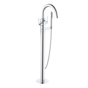 Смеситель для ванной Kludi Nova Fonte напольный с душевым гарнитуром хром 205900515