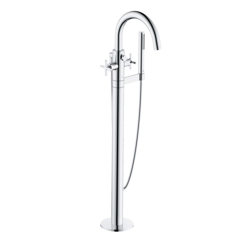 Змішувач для ванної кімнати Kludi Nova Fonte підлоговий з душовим гарнітуром хром 205900520