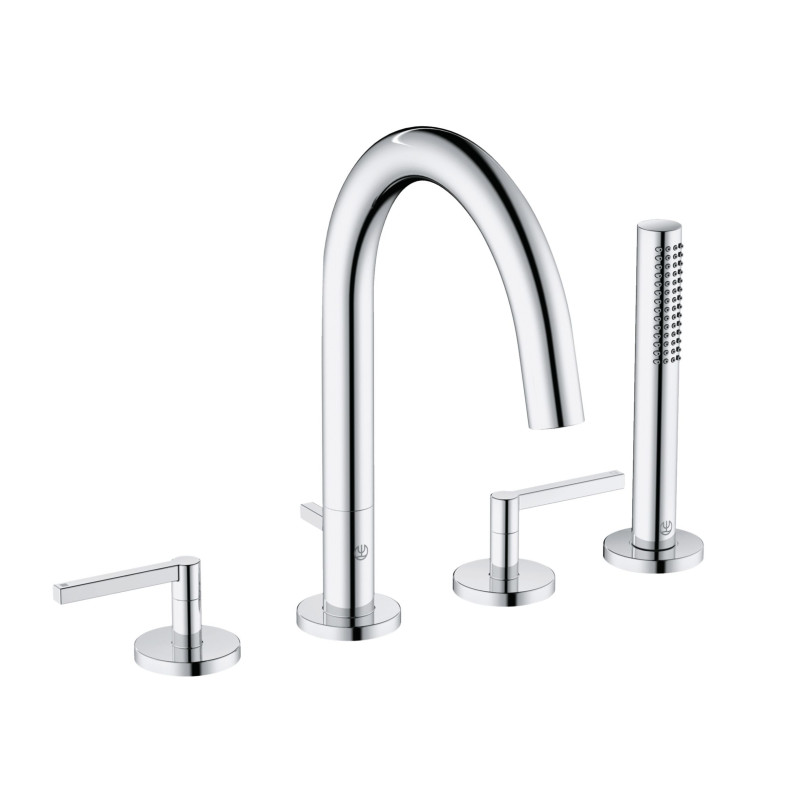 Змішувач на борт ванни Kludi Nova Fonte з душовим гарнітуром хром 204250515