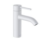 Смеситель для раковины Kludi Bozz с донным клапаном белый матовый 382885376