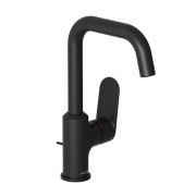 Смеситель для раковины Kludi X1 с донным клапаном черный матовый 320273975