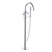 Змішувач для ванної кімнати Kludi Nova Fonte підлоговий з душовим гарнітуром хром 205900520