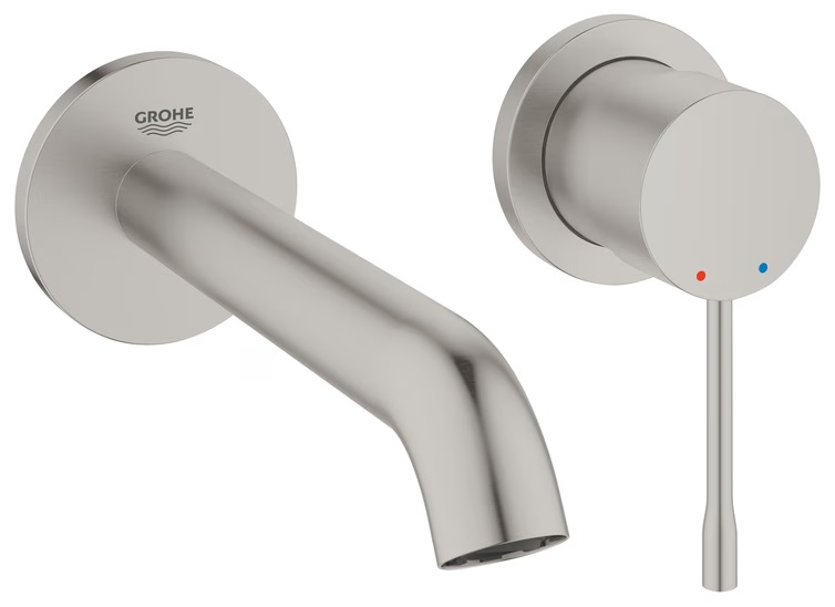 Змішувач для раковини Grohe Essence одноважільний настінний суперсталь 29192DC1