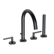 Смеситель на борт ванны Kludi Nova Fonte с душевым гарнитуром черный матовый 204253915