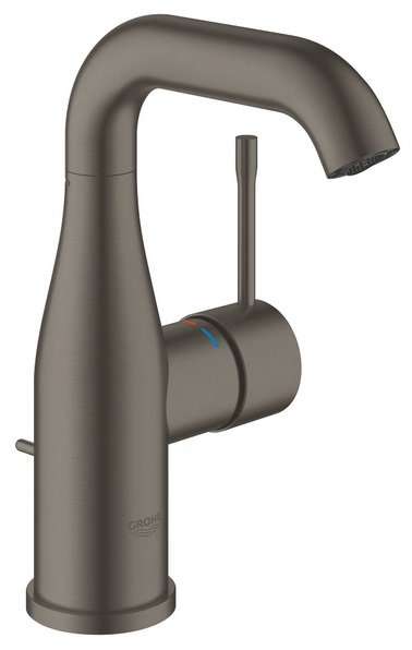 Змішувач для раковини Grohe Essence M-Size з донним клапаном темний графіт матовий 24173AL1