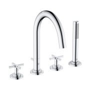 Змішувач на борт ванни Kludi Nova Fonte з душовим гарнітуром хром 204250520