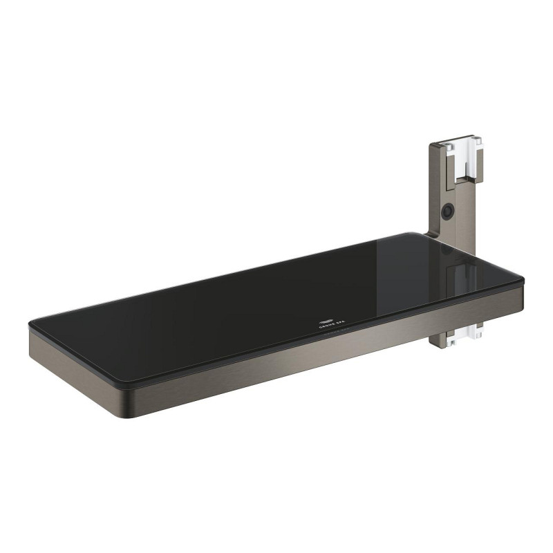 Полочка для ванной Grohe Rainshower Aqua металл/стекло графит темный матовый 101677AL00