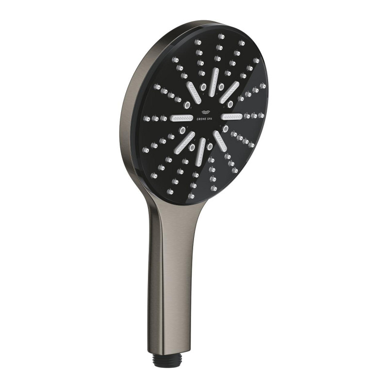 Душова лійка Grohe Rainshower Aqua 130 мм 3-режимна графіт темний матовий 101676AL00