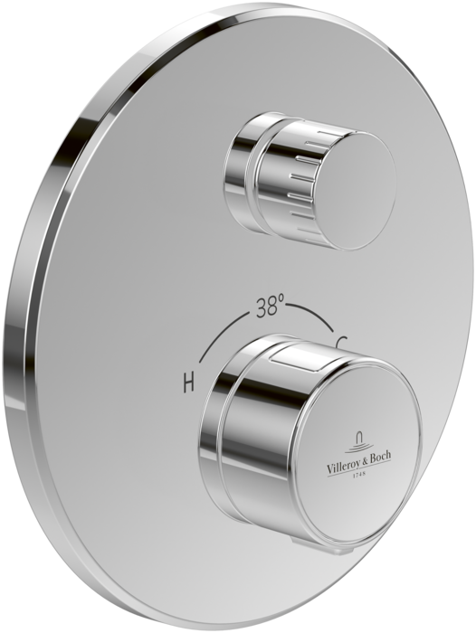 Термостат для душу Villeroy & Boch Universal Taps & Fittings вбудований хром TVS00003800061
