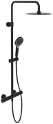Душева система Villeroy & Boch Verve Showers із термостатом матовий чорний TVS109005000K5