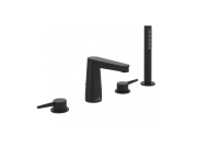 Смеситель на борт ванны Villeroy & Boch Conum на 4 отверстия матовый черный TVT127002000K5